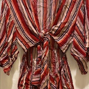 Front Cut Out Shorts Romper